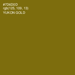 #7D6D0D - Yukon Gold Color Image